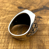 Handmade 925 Sterling Silver Men's Ring | Unique Knit Texture Design | Minimalist Gift for Him