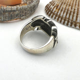 Harley Davidson Inspired 925 Sterling Silver Biker Ring - Unisex Motorcycle Jewelry Gift