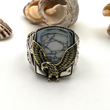 Men's Turquoise Stone Handmade Silver Ring