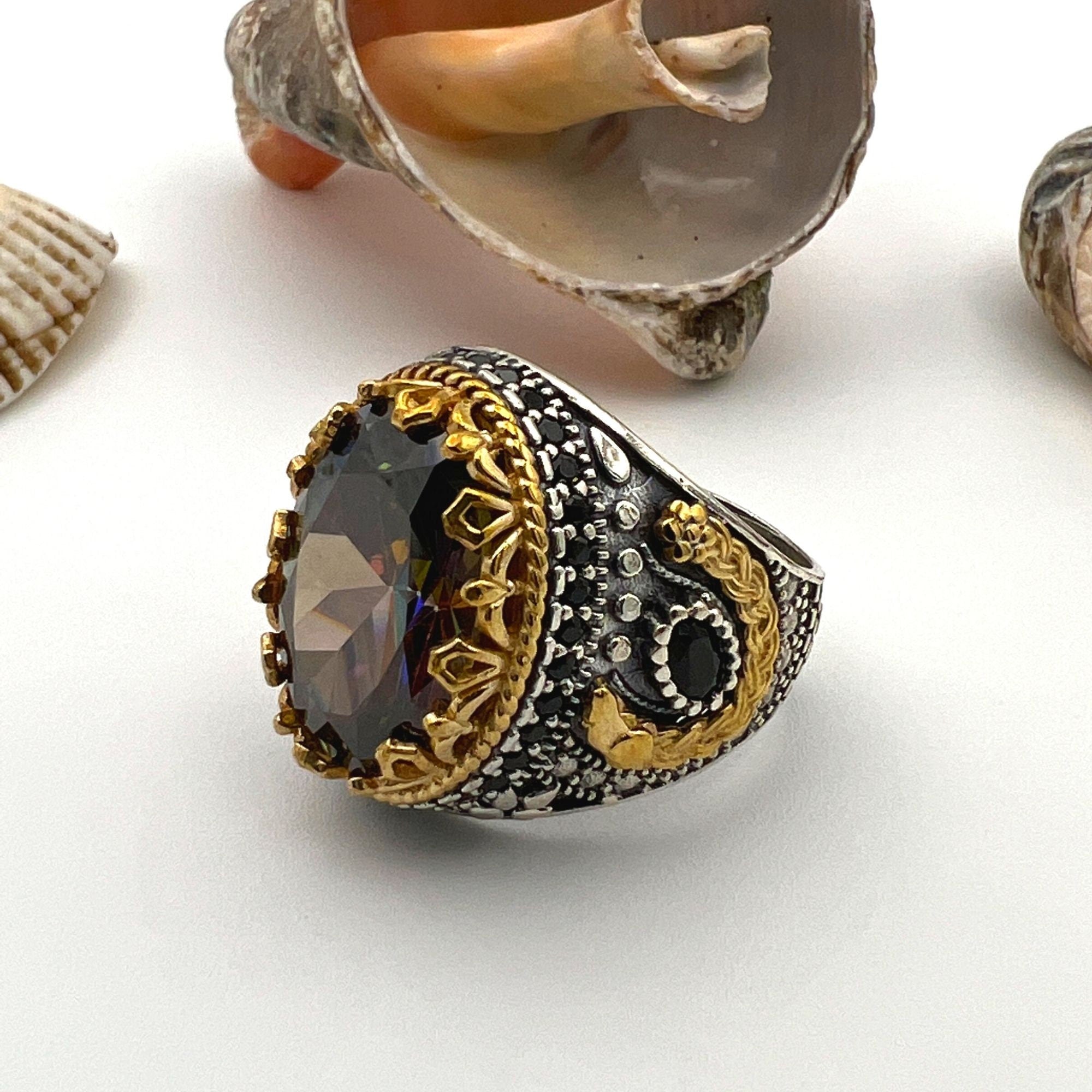 Herren Mystic Topas Ring