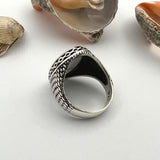 Men's Turquoise Stone Handmade Silver Ring