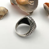 Men's Turquoise Stone Handmade Silver Ring