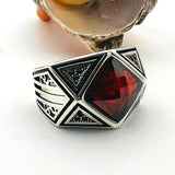 Red Ruby Stone Men's Ring