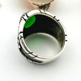 Green Zircon Stone Men's Ring