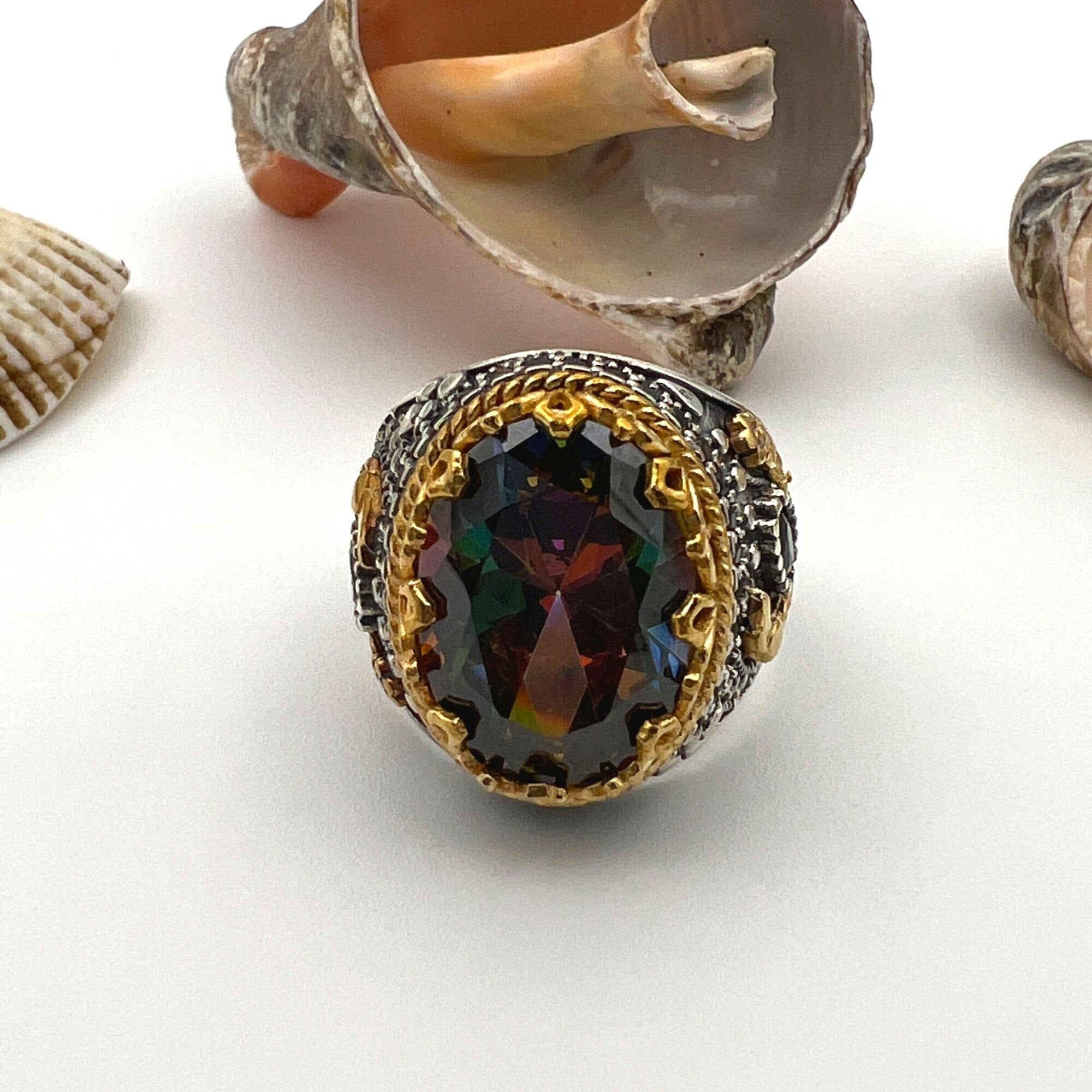 Herren Mystic Topas Ring