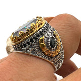 Herren Mystic Topas Ring