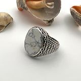 Men's Turquoise Stone Handmade Silver Ring