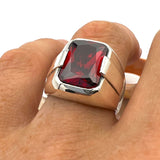 Men's Red Ruby Ring
