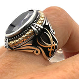 Purple Amethyst Stone Handmade Silver Ring