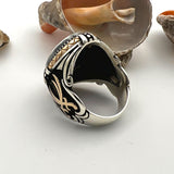 Purple Amethyst Stone Handmade Silver Ring