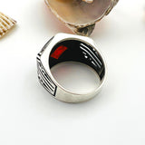 Red Ruby Stone Men's Ring