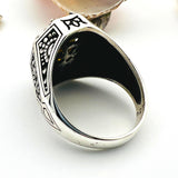 Yellow Citrine Stone Men's Ring