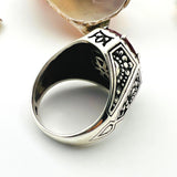 Red Zircon Stone Men's Ring