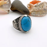 Blue Turquoise Square Ring