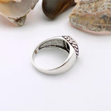 Men's Black Onyx Stone 925 Sterling Silver Ring