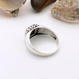 Men's Black Onyx Stone 925 Sterling Silver Ring