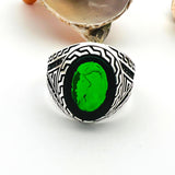 Men's Green Emerald Stone Ring