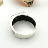 Men's Handmade 925 Sterling Silver Black Onyx Ring