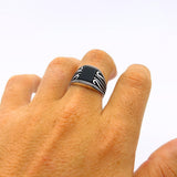 Red Garnet Stone Men's Ring