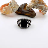 Red Garnet Stone Men's Ring