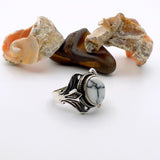 Authentic Turkish Handmade 925 Sterling Silver Turquoise Men's Ring - Gift Boxed