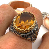 Handcrafted Men's Zultanite Color-Changing 925 Sterling Silver Ring | Unique Turkish Jewelry Gift for Him