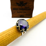 Amethiststeen Damesring