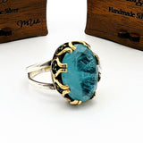 Light Blue Tourmaline Stone Women's Ring