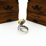 Timeless Green Tourmaline Ring | Turkish Handcrafted 925K Sterling Silver Adjustable Women's Vintage Jewelry