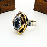 Exquisite Handmade 925K Sterling Silver White Zircon Oval Ring for Women - Timeless Gift