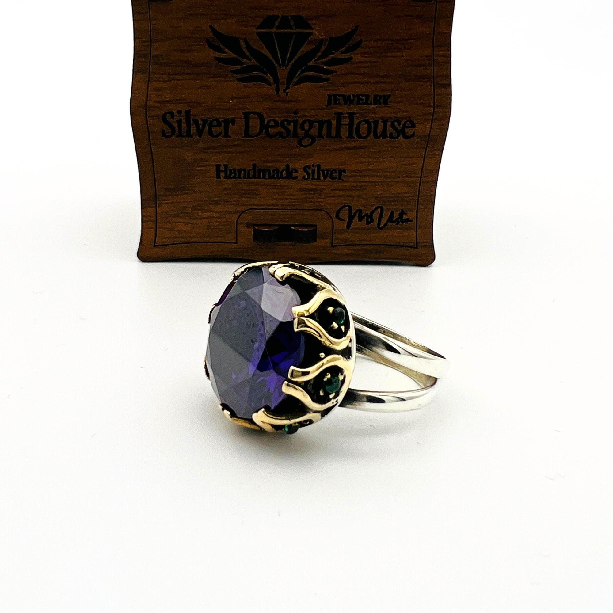 Amethiststeen Damesring