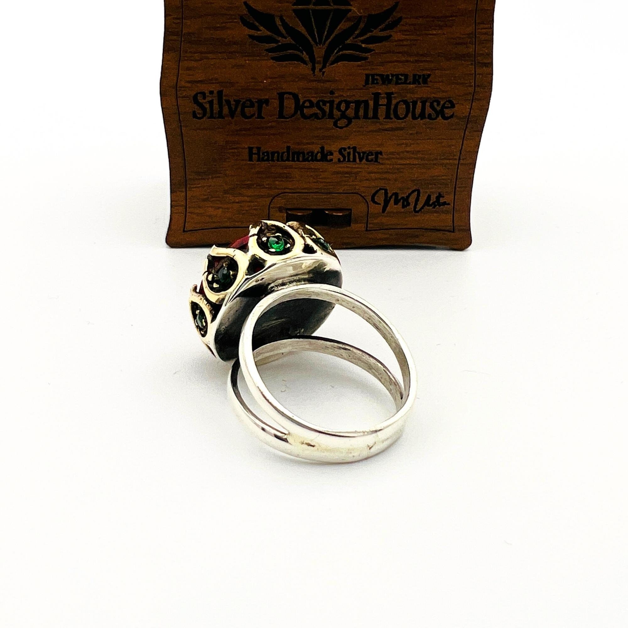 Oval Ruby Stone Women's Ring