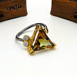 Bague artisanale turque en zultanite | Bijoux de naissance pour femmes en argent sterling 925 changeant de couleur