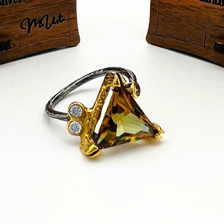 Bague artisanale turque en zultanite | Bijoux de naissance pour femmes en argent sterling 925 changeant de couleur