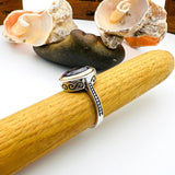 Handmade Turkish 925K Sterling Silver Purple Amethyst Oval Ring | Elegant Gift for Her