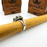 Light Blue Tourmaline Stone Women's Ring