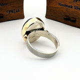 Exquisite Turkish Handmade Blue Tourmaline 925 Sterling Silver Women's Ring