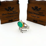 Timeless Green Tourmaline Ring | Turkish Handcrafted 925K Sterling Silver Adjustable Women's Vintage Jewelry