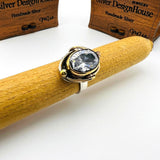 Exquisite Handmade 925K Sterling Silver White Zircon Oval Ring for Women - Timeless Gift