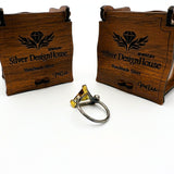 Bague artisanale turque en zultanite | Bijoux de naissance pour femmes en argent sterling 925 changeant de couleur