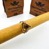 Bague artisanale turque en zultanite | Bijoux de naissance pour femmes en argent sterling 925 changeant de couleur