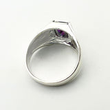 Men's Turkish Handmade Mystic Topaz 925 Sterling Silver Ring - Bold & Unique Design
