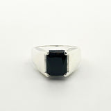 Men's Vintage Ottoman Style 925 Sterling Silver Ring | Natural Black Onyx Gemstone | Handcrafted