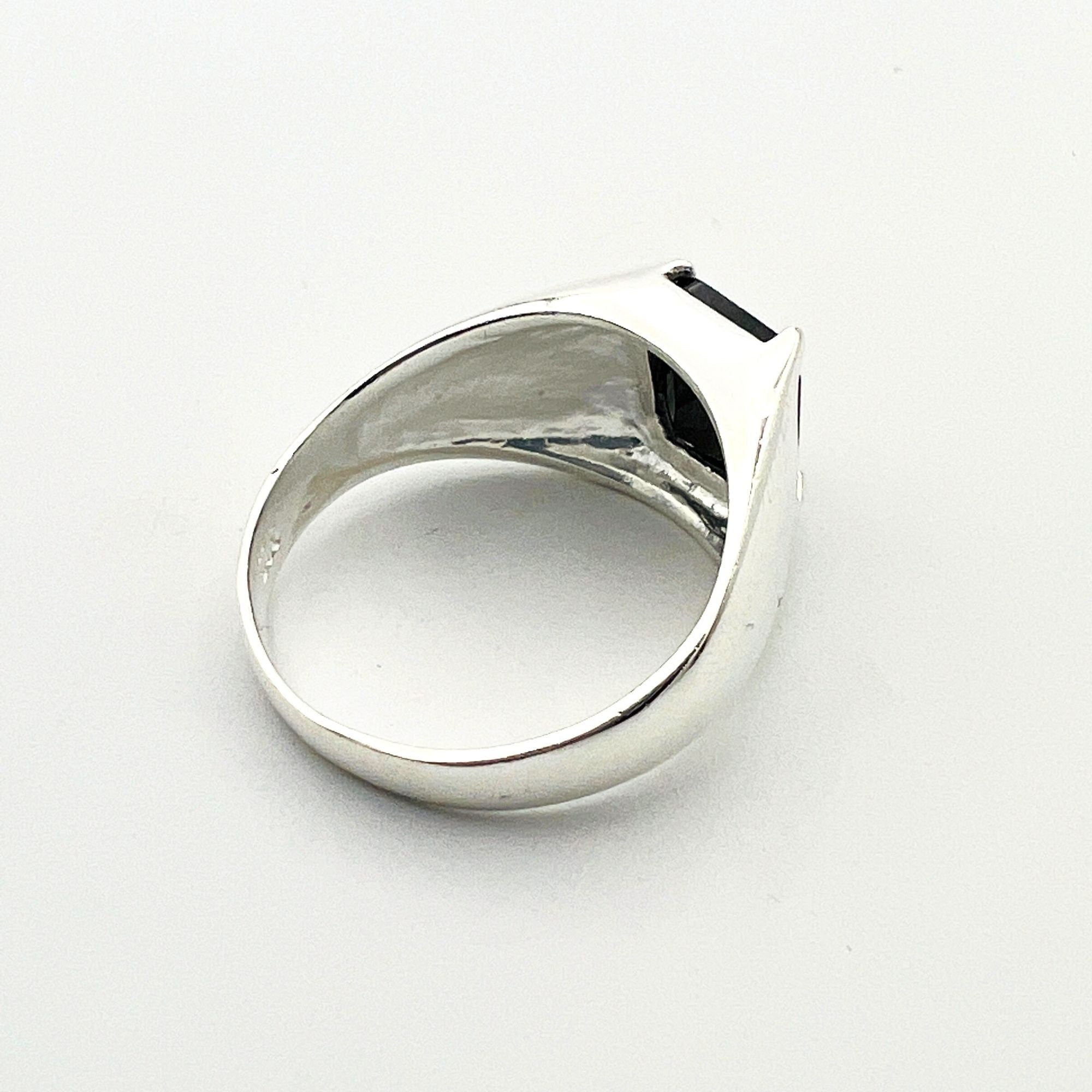 Men's Vintage Ottoman Style 925 Sterling Silver Ring | Natural Black Onyx Gemstone | Handcrafted