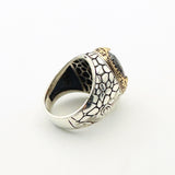 Authentic Turkish Men's Ruby Ring | Handcrafted 925 Sterling Silver Ottoman Jewelry