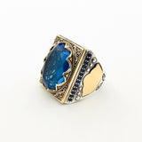 Men's Blue Sapphire Stone Ring