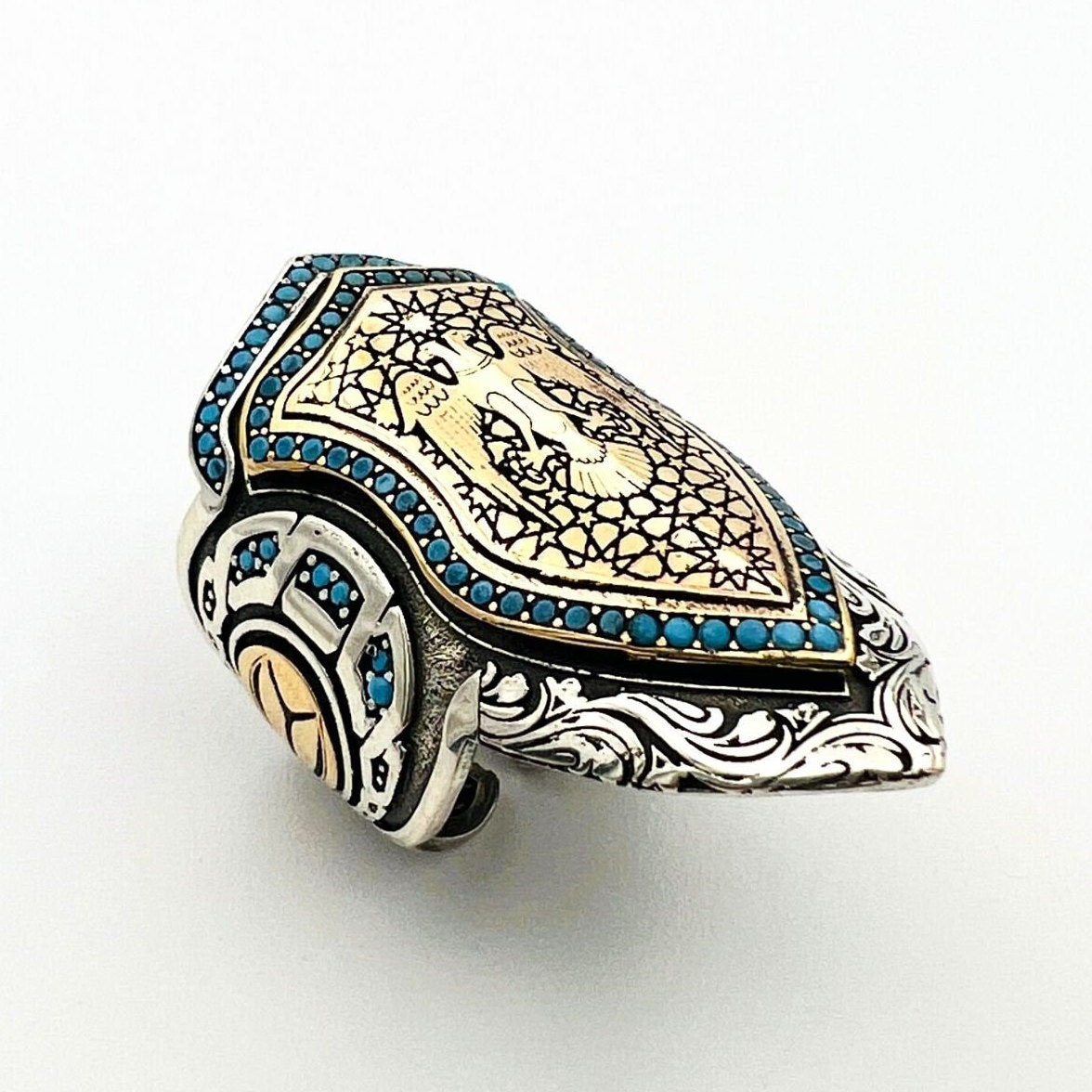 خاتم إبهام بنسر مزدوج الرأس