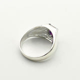 Men's Turkish Handmade Mystic Topaz 925 Sterling Silver Ring - Bold & Unique Design