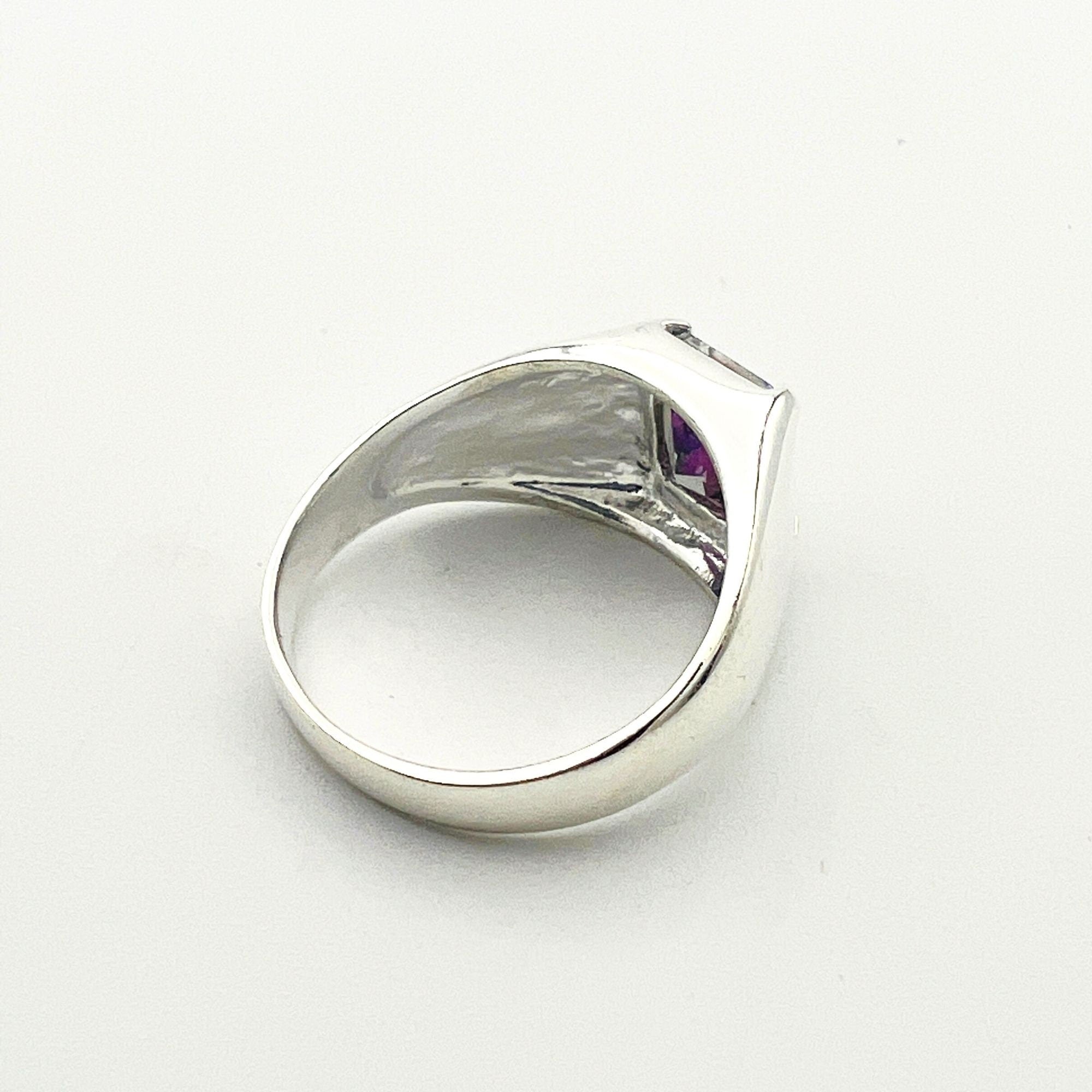 Men's Turkish Handmade Mystic Topaz 925 Sterling Silver Ring - Bold & Unique Design