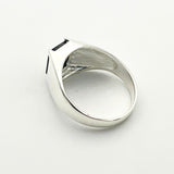 Men's Vintage Ottoman Style 925 Sterling Silver Ring | Natural Black Onyx Gemstone | Handcrafted